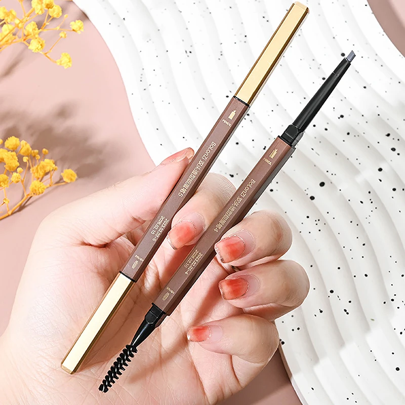 1pc Doppelkopf Augenbrauen stift langlebig wasserdicht 5 Farben Augenbrauen Stift Tönung Mascara verbessern Kosmetik Schönheit Frauen Make-up