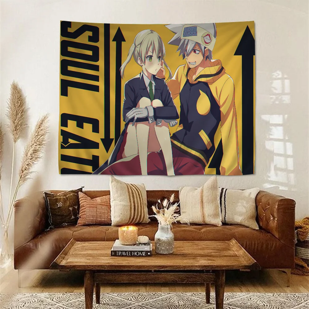 S-Soul E-Eater Hippie Wall Hanging Tapestries Art Science Fiction Room Home Decor Kawaii Room Decor