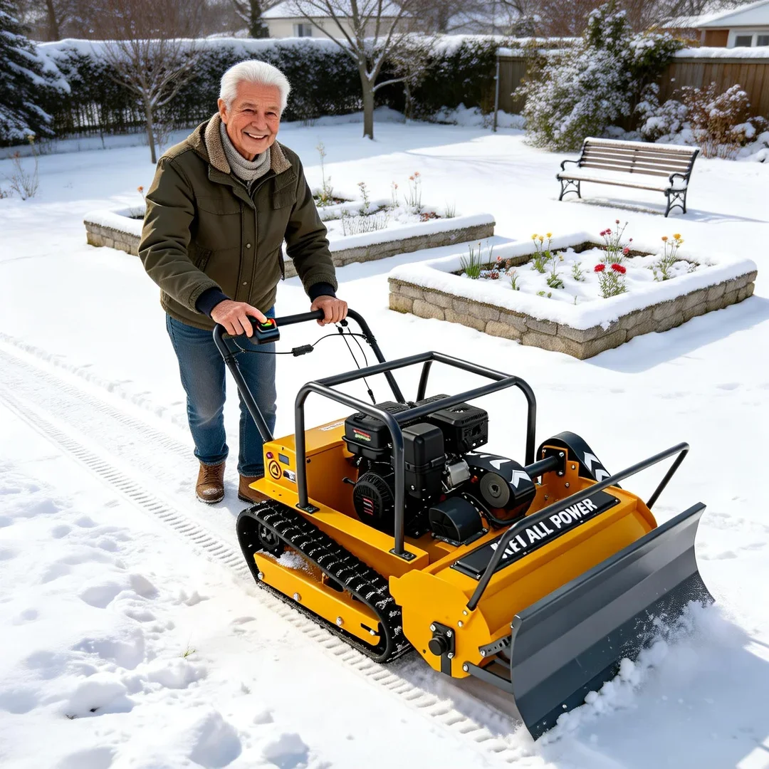 

Индивидуальная настраиваемая газонокосилка-измельчитель для любых типов местности — высокомощный двигатель, дистанционное управление, гусеничный привод для ферм и садов