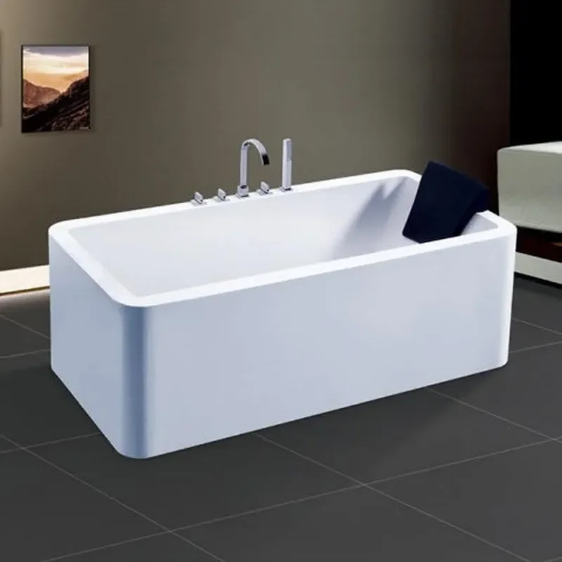 Acrylic Bathtub with Massage Jets and Constant Temp Heating Long Lasting Insulation for Home Bathroom Use