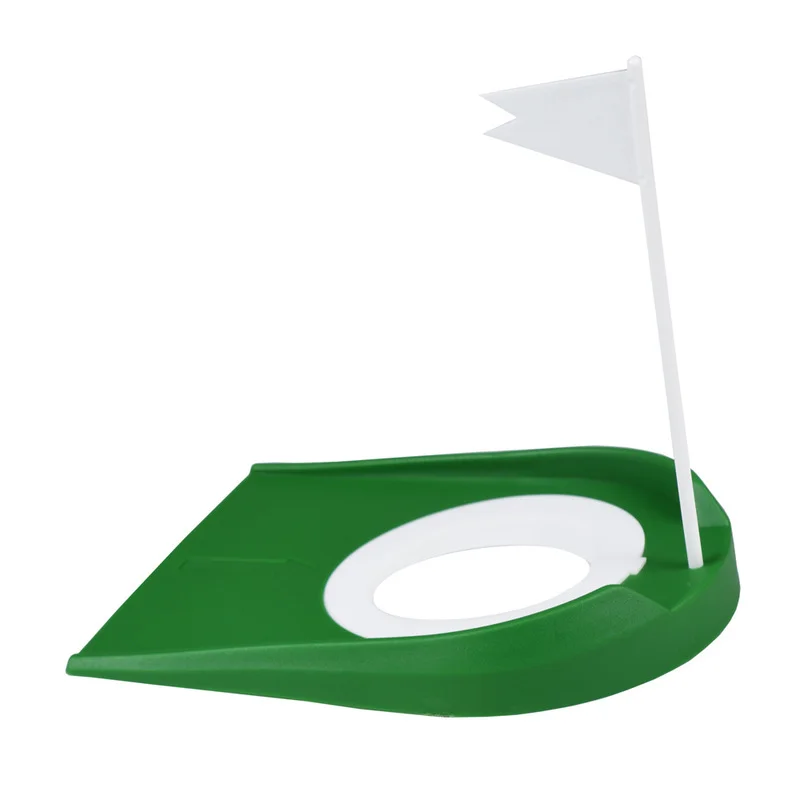 Indoor Golf Putting Trainer with Hole Flag Putter Green Practice Aid Home Yard Outdoor Training  Aid  Adjustable Hole