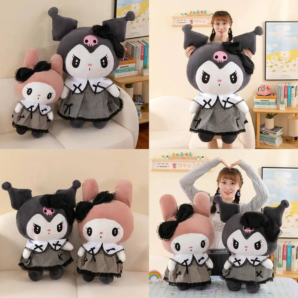 

Kawaii Kuromi плюшевая игрушка кукла милая темная большая подушка My Melody чучело для детей подарок на день рождения подарок на день Святого Валентина