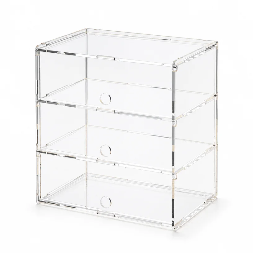 Clear Acrylic Display Box for 4WD Mini Car Model DIY Dustproof Storage Case Showcase Holder Toy Collector Protection Box Stand!!