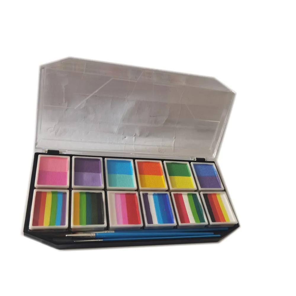 

new net weight 120g multi color water based face painting pigment pallet Holiday attire