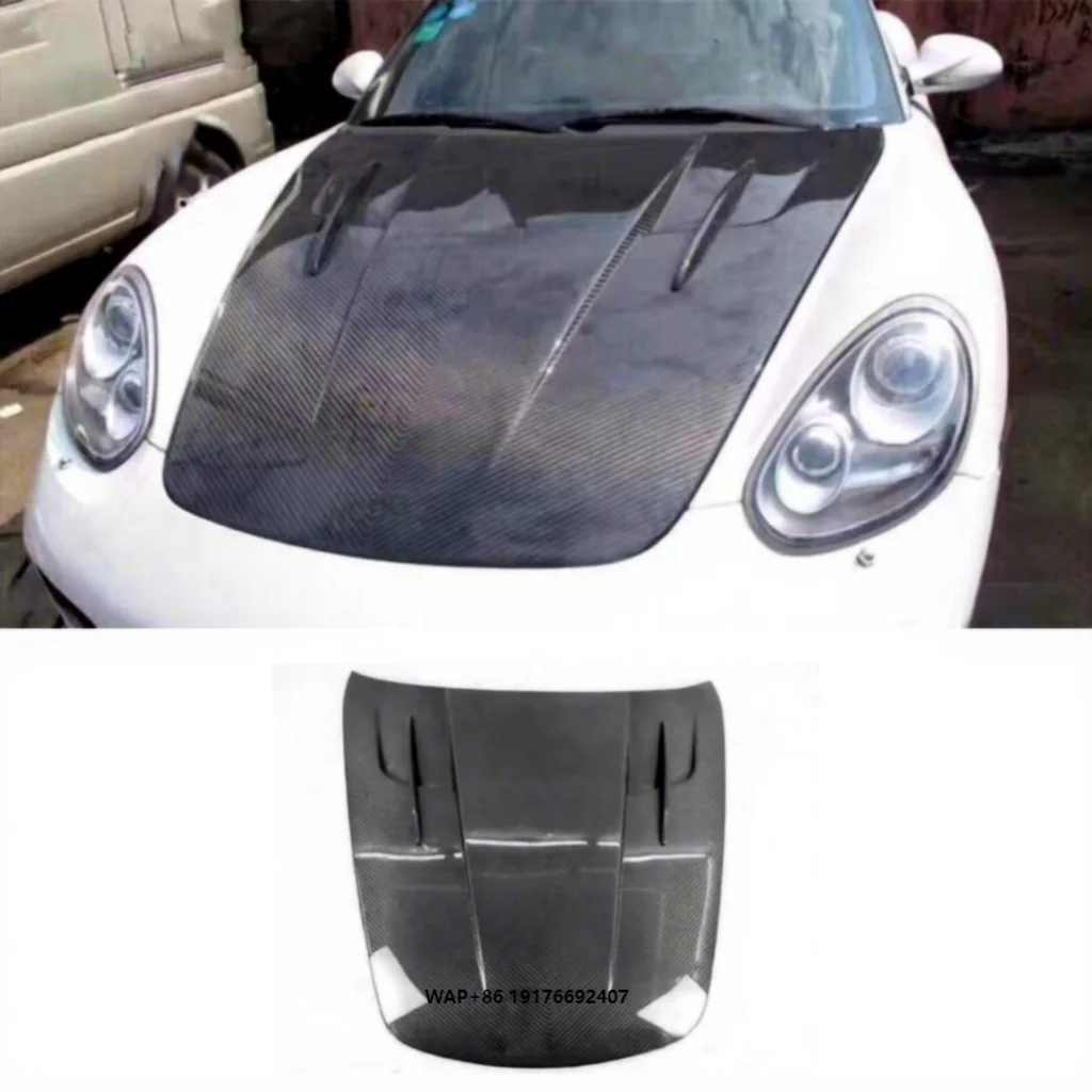 

M Style Carbon Fiber Front Hood forPorsche 987 BOXSTER 2005-2012 Front Bumper Hood Bonnet Air Vent Engine Cover Car Bodykit