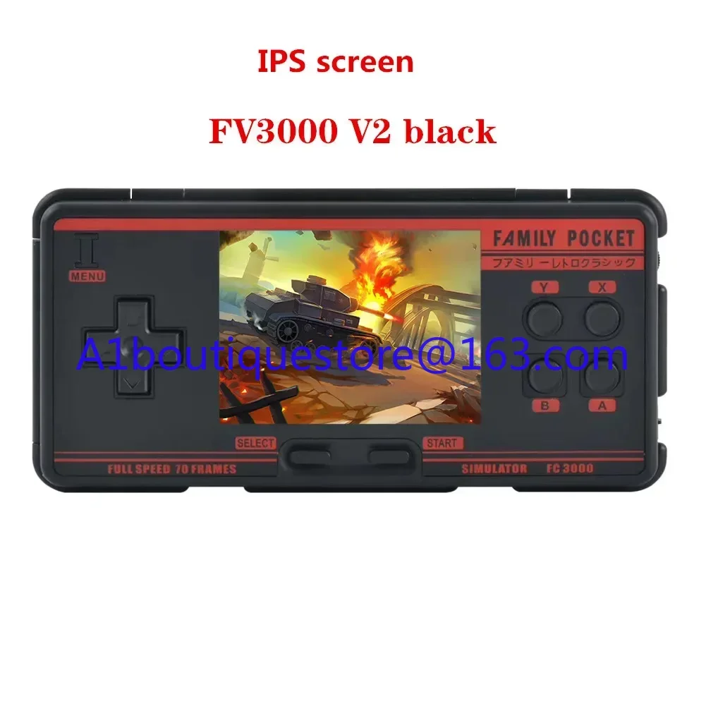 FC3000 V2 3.0 Inch IPS Screen Classic Handheld Gaming Console Built in 4000+ Games 10 Simulator Children Video Game Console