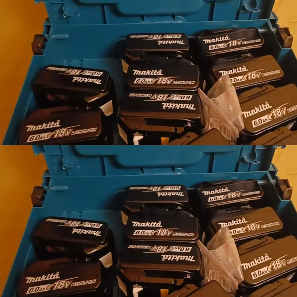 

@ Аккумулятор Makita 6.0 Ач 18В LXT литий-ионный BL1860 с LED-индикатором, оригинальный аккумулятор 18В 6Ач для электроинструментов