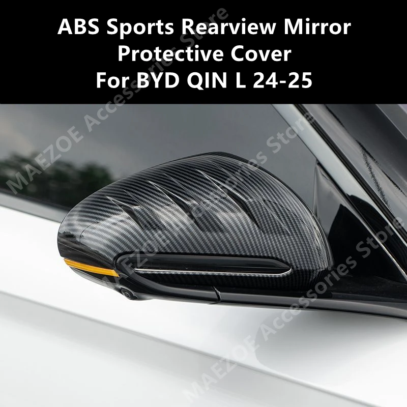 

Для BYD QIN L 24-25 ABS спортивный защитный чехол для зеркала заднего вида, внешняя модификация автомобиля, защитные аксессуары, ремонт