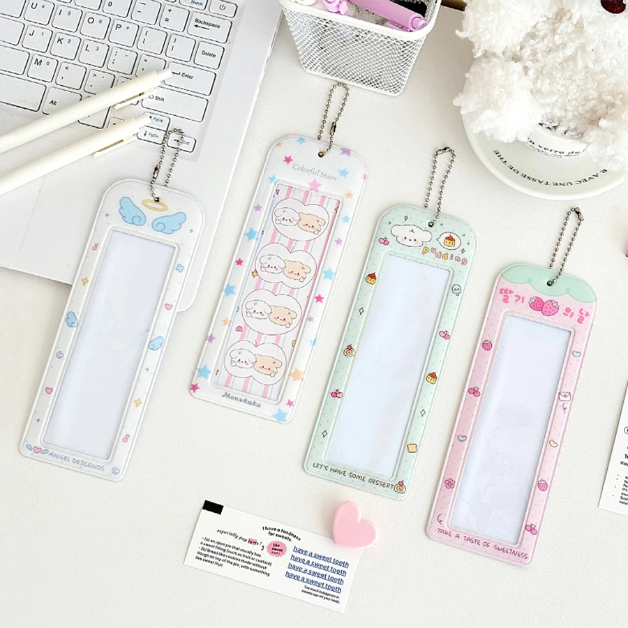 Photocard Holder, PVC Photocard Holder Shaped Transparent Card Case Student Campus Card Access Bag
