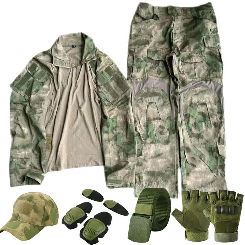ATFG Outdoor Taktische Anzüge GEN3 Kampfshirts Airsoft Paintball Arbeitssets Herren Tarnanzüge Scouting Uniform Cargo-Hosen Sportanzug – Detail 2