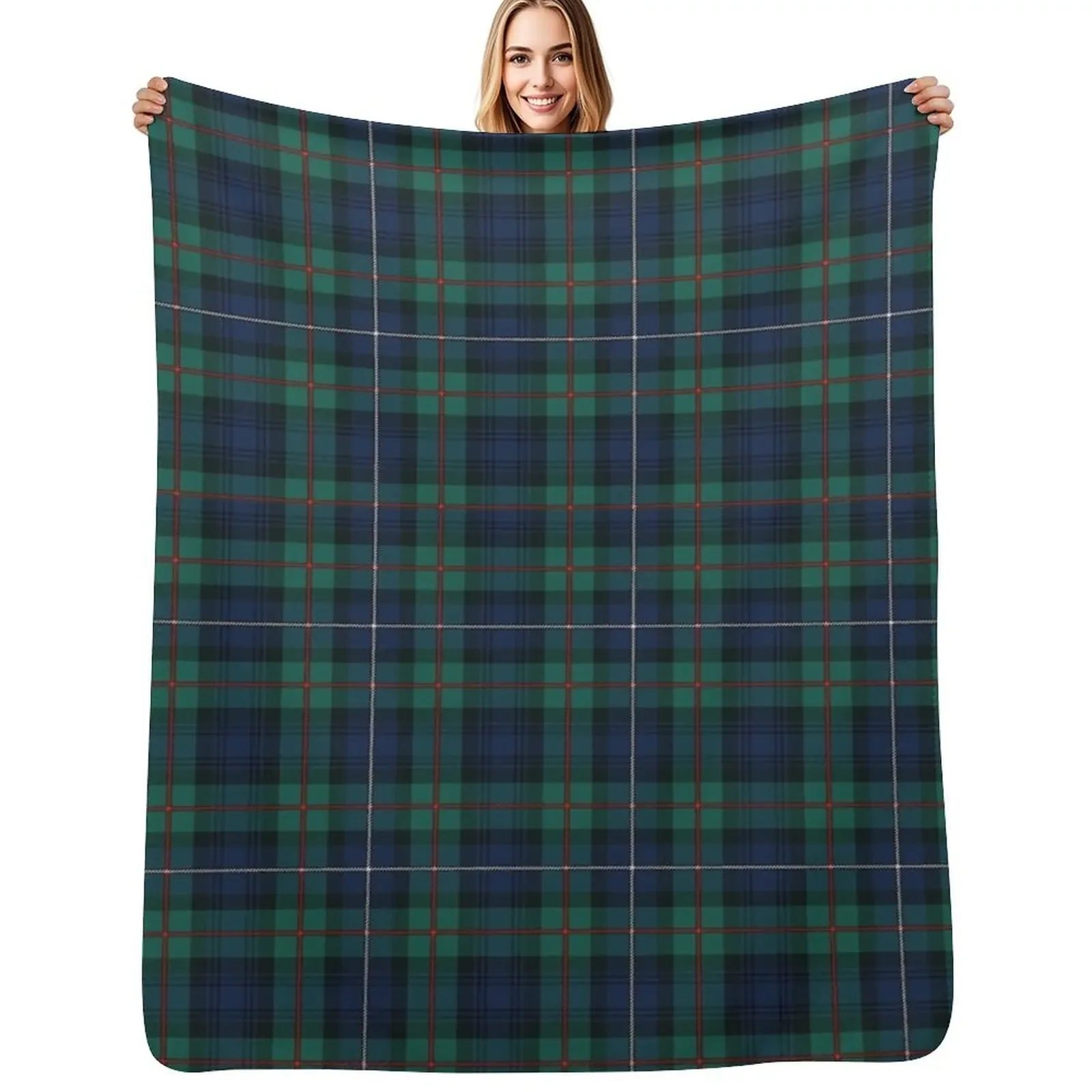 

Robertson Plaid Tartan Pattern Throw Blanket cosplay anime Blankets For Bed christmas gifts Blanket