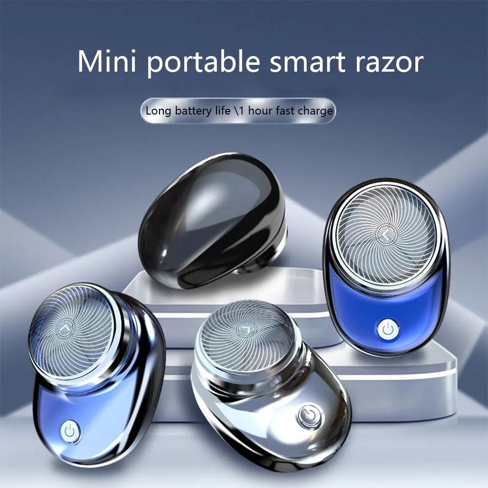 Portable Electric Shaver USB Rechargeable Mini Shave Electric Razor Pocket Shaver Waterproof Shaver Gift for Father Husband