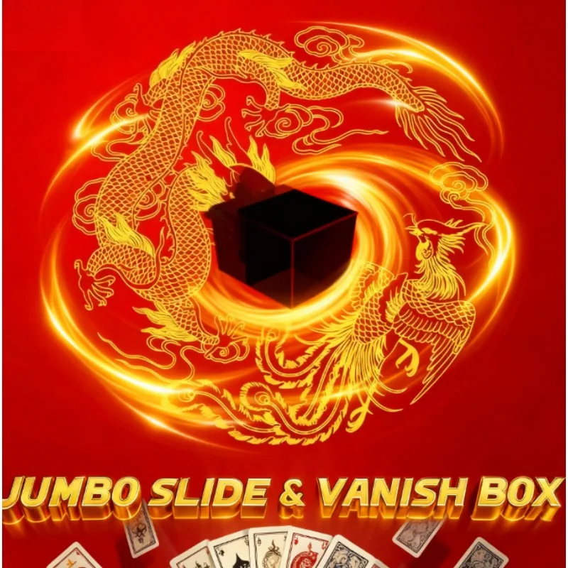 

Jumbo Slide & Vanish Box Dragon & Phoenix Edition Монета Волшебный трюк Зникающий поиск Крупным планом Иллюзия Magia Gimmick