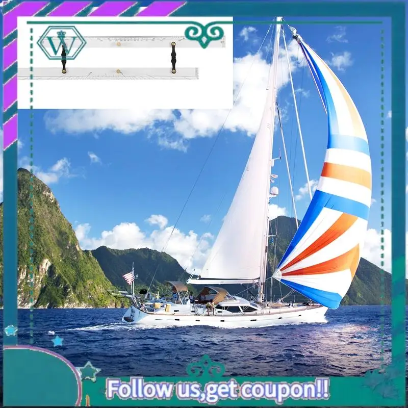 Ulepszony Liniał Morski Liniał Równoległy Mapy Morskie Liniał Równoległy Punktowanie Map Liniał Równoległy do Ciągnięcia