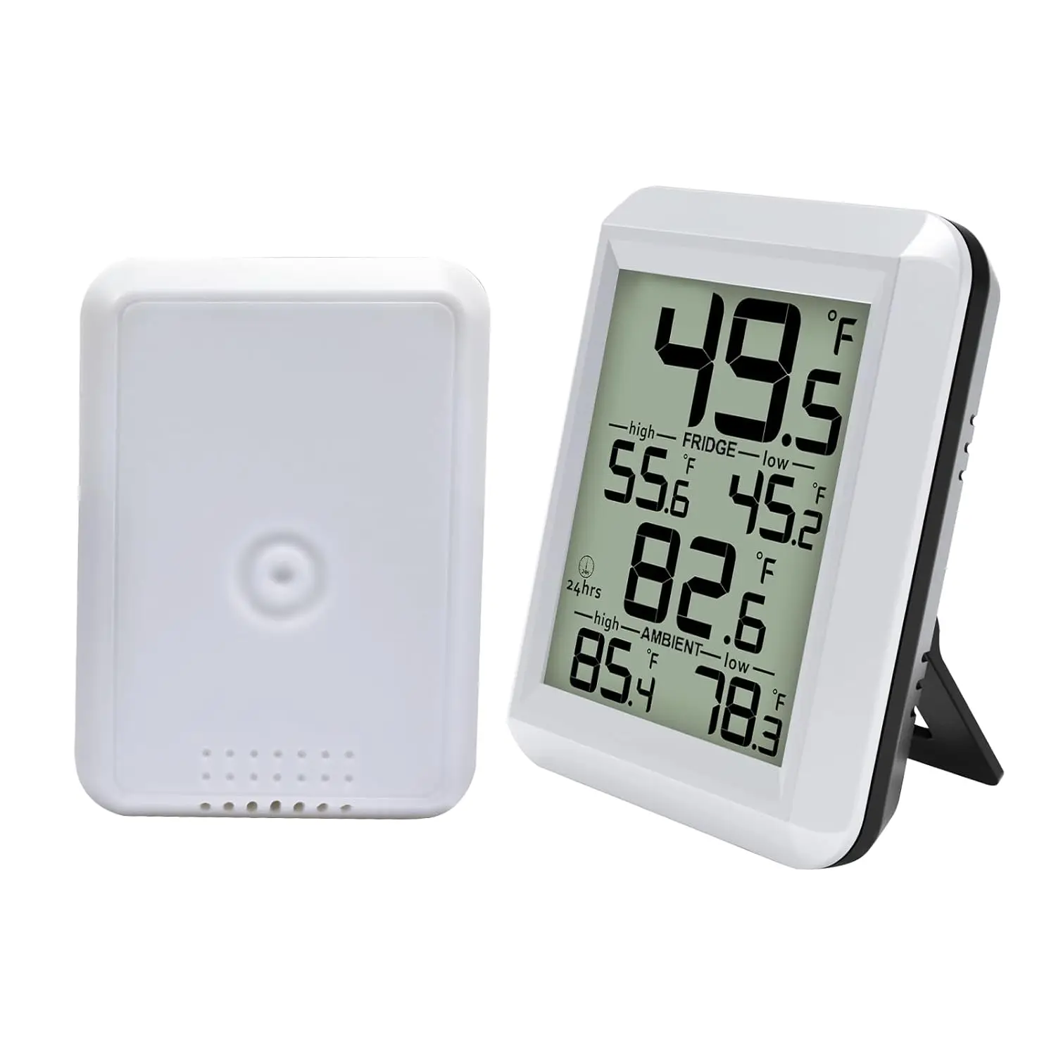 

Refrigerator Thermometer, Urageuxy Fridge and Freezer Temperature Monitoring Digital Freezer Room Thermometer with Magnetic Back