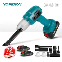 YOFIDRA Mini Electric Vacuum Multifunctional Blow Suction Dual Use Cordless Efficient Household Car Hair For  18V Battery