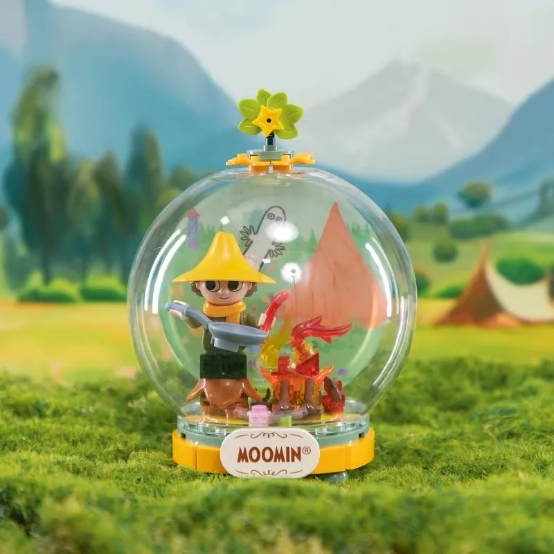 Pantasy Moomin Wandering Series Bouwstenen Klassieke samenwerking 80e verjaardag Assemblagemodel Speelgoed Desktop Ornament Cadeau