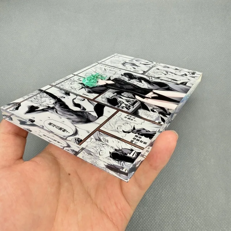One-Punch Man Tatsumak Tijolo Acrílico Criativo Alto Valor de Cor diy Animação Impressão de Alta Definição Decoração de Marca Secundária