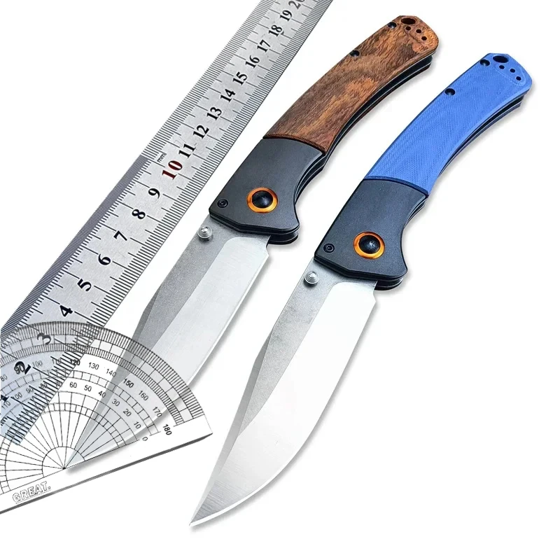 BM 15080 Tactical Folding Knife S30V Blade G10 / Wood Handle Outdoor Camping Hunting Pocket Knife Defense Survival EDC Tool