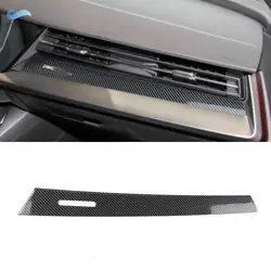 LHD For Audi A3 8Y 2015 - 2020 2021 Car ABS Carbon Fiber Texture Center Dashboard Co-pilot Panel Strips Cover Protective Trim