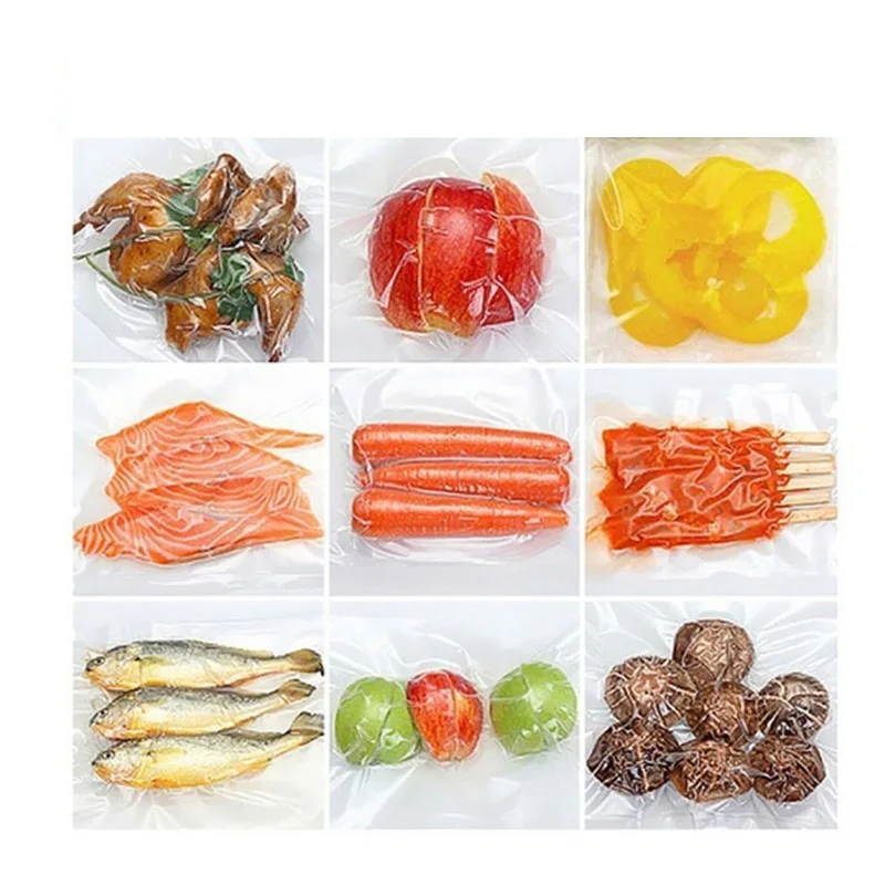 10/50PCS Kitchen Food Vacuum Sealer Bag for Food Vacuum Sealer Packing Machine Food Storage Bag