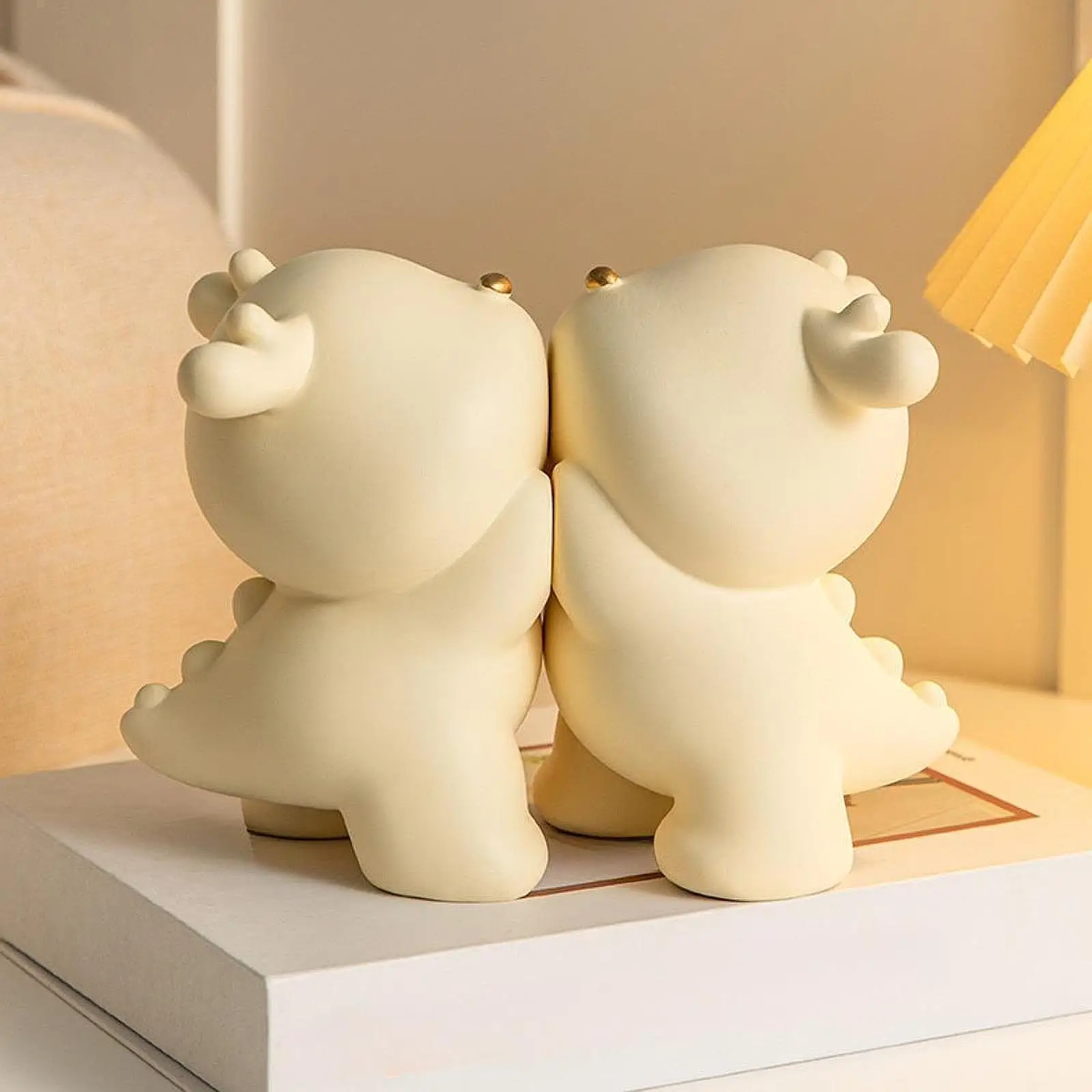 2 個ドラゴンブックエンド高耐久樹脂彫刻ギフト棚ブックストッパー本棚ホルダー、映画高耐久本