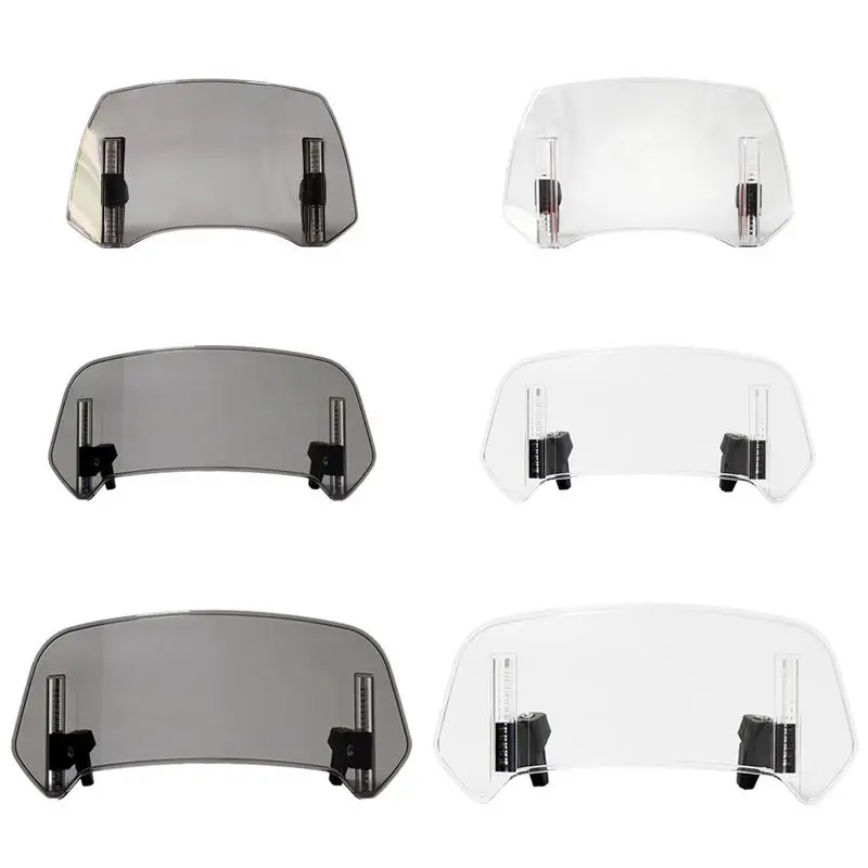 Motocicleta Windshield Extension, Windproof Motorcycles Windscreen Guard, Universal Sturdy Windshield, fácil instalação