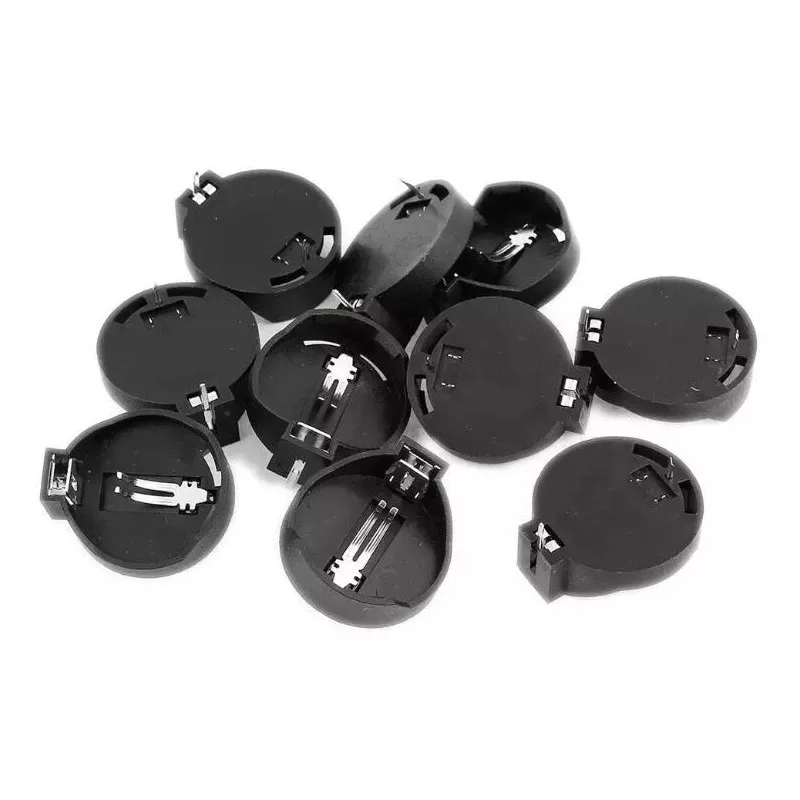 300pcs/lot BS-2-1 CR2032 Button Battery Holders  3V  2P DIP Battery is not Included