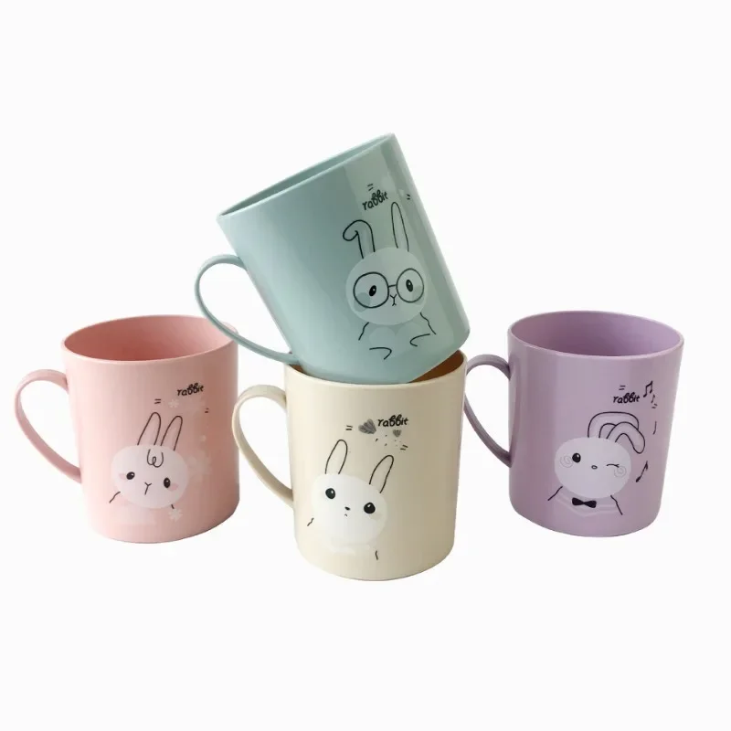 New plastic cute cartoon cup wash gargle cup large capacity