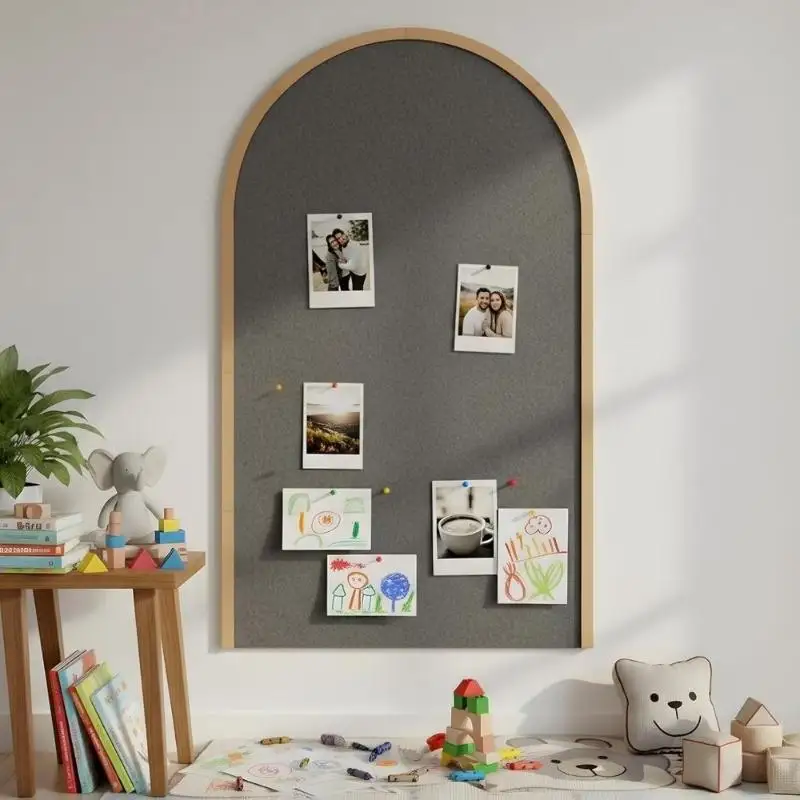 Scalloped Unfinished Wooden Arch Frame DIY Wall‑Decor Trim Molding Accent For Kids Nursery Room Furniture Wall Craft Spare Parts