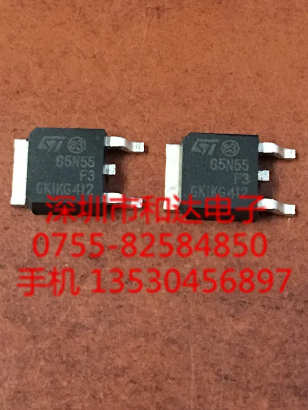 10 piezas ORIGINAL nuevo 65N55F3 ST65N55F3 TO-252