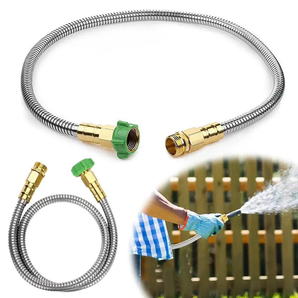 

Плетеный шланг из нержавеющей стали, труба для горячей и холодной воды, кран для туалета и сада, соединение для трубы, вода J2N0