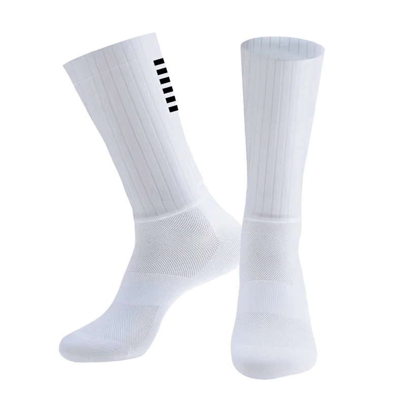 Silikon-Radsocken Anti-Rutsch-Socken für Herren Fahrrad-Sport-Laufsocken Calcetines Ciclismo