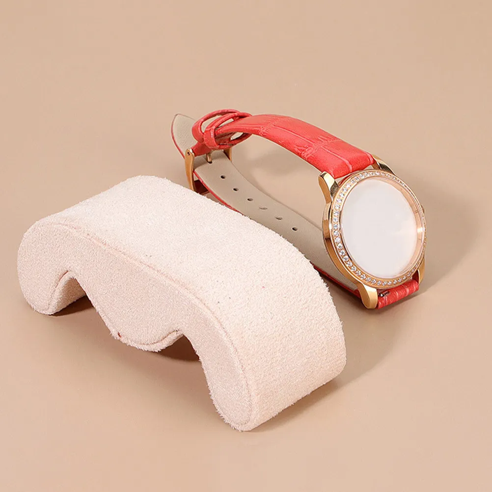 

2 шт. Роскошные подушки для демонстрации часов из мягкой замши и ЭВА, эластичные подушки для хранения ювелирных изделий, наручных часов, браслетов, портативные