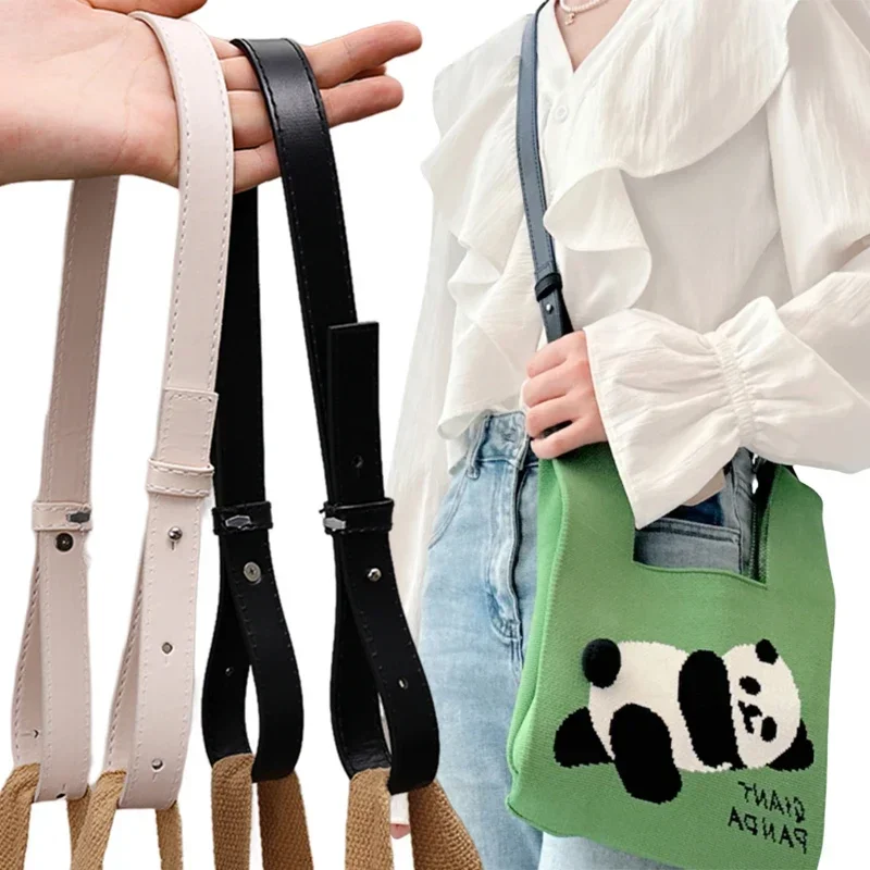 PU Leather Solid Color Bag Strap Women Handbag Belt Wide Shoulder Bag Strap Replacement Adjustable Bag Strap Bags Accessories