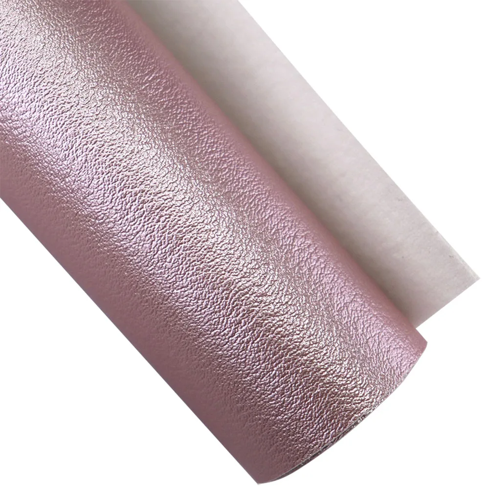 Rose Gold Chunky Fine Glitter Fabric Lichee Textured Faux Soft Smooth Synthetic Leather For DIY Bows Earring HD006