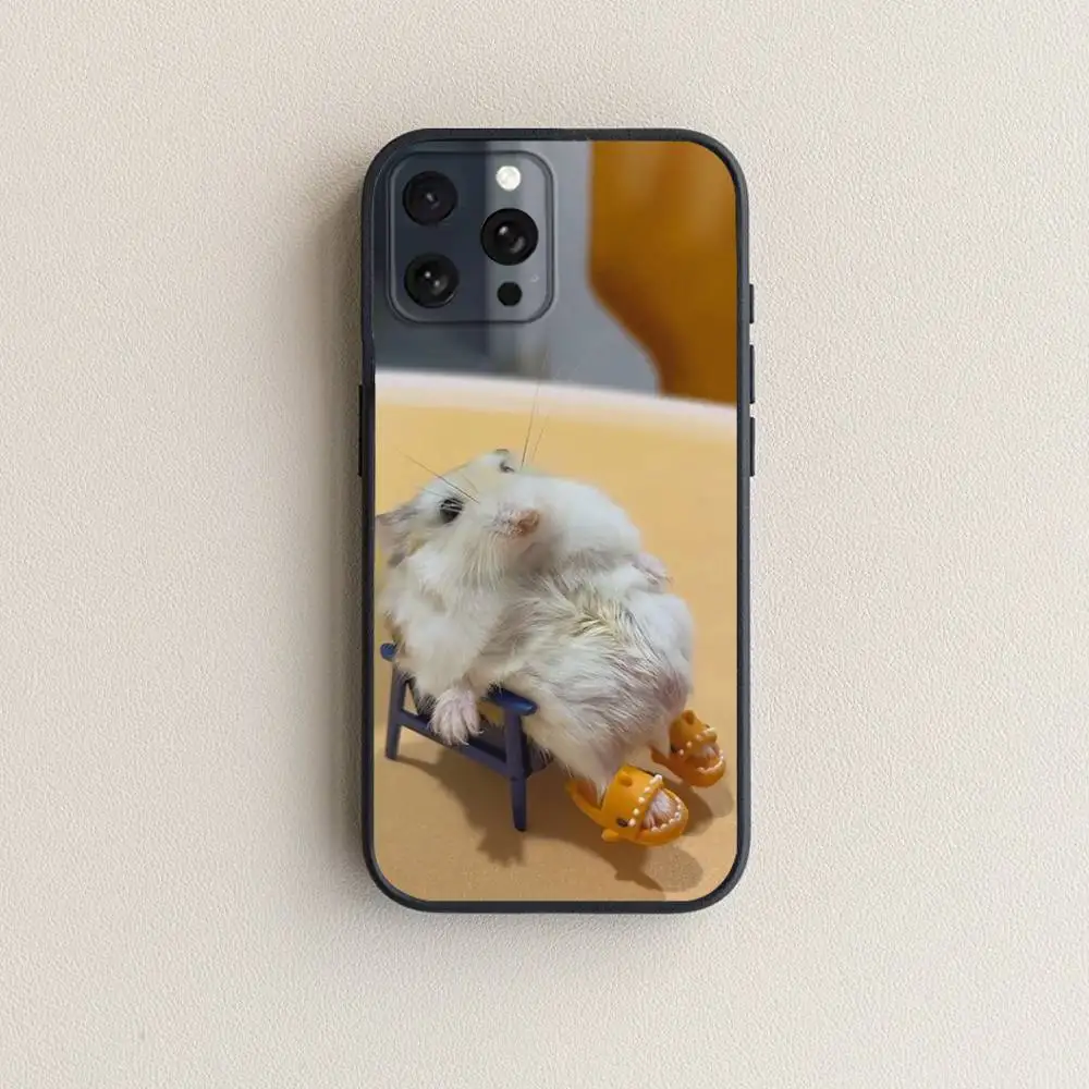 حافظة هاتف لطيفة على شكل فأر M لهاتف آيفون 17,16,15,14,13,12,11 Plus,Pro Max,XS,X,XR,SE,Mini,8,7,غطاء أسود من السيليكون الناعم #5