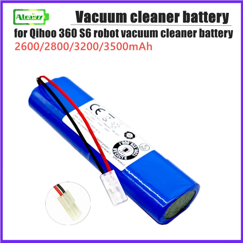 

14.8V 2600mAh battery pack, used for Qihoo 360 S6 robot vacuum cleaner accessory replacement battery 18650 lithium ion battery