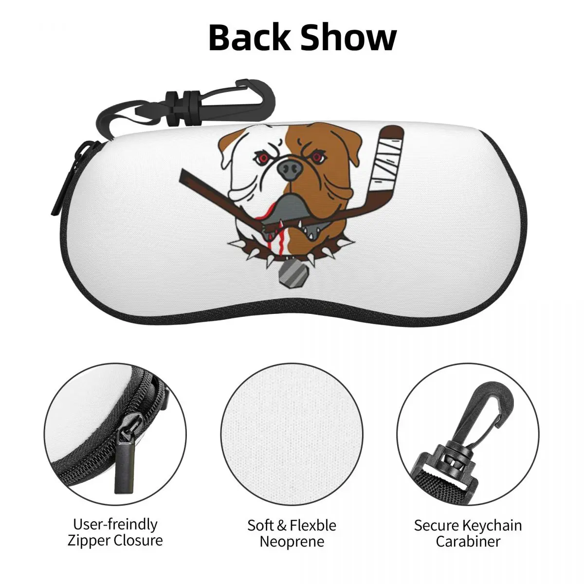 SHORESY サドベリー ブルドッグス ロゴ シェル メガネケース プロテクター サングラス ボックス レディース メンズ ソフト メガネバッグ ポーチ