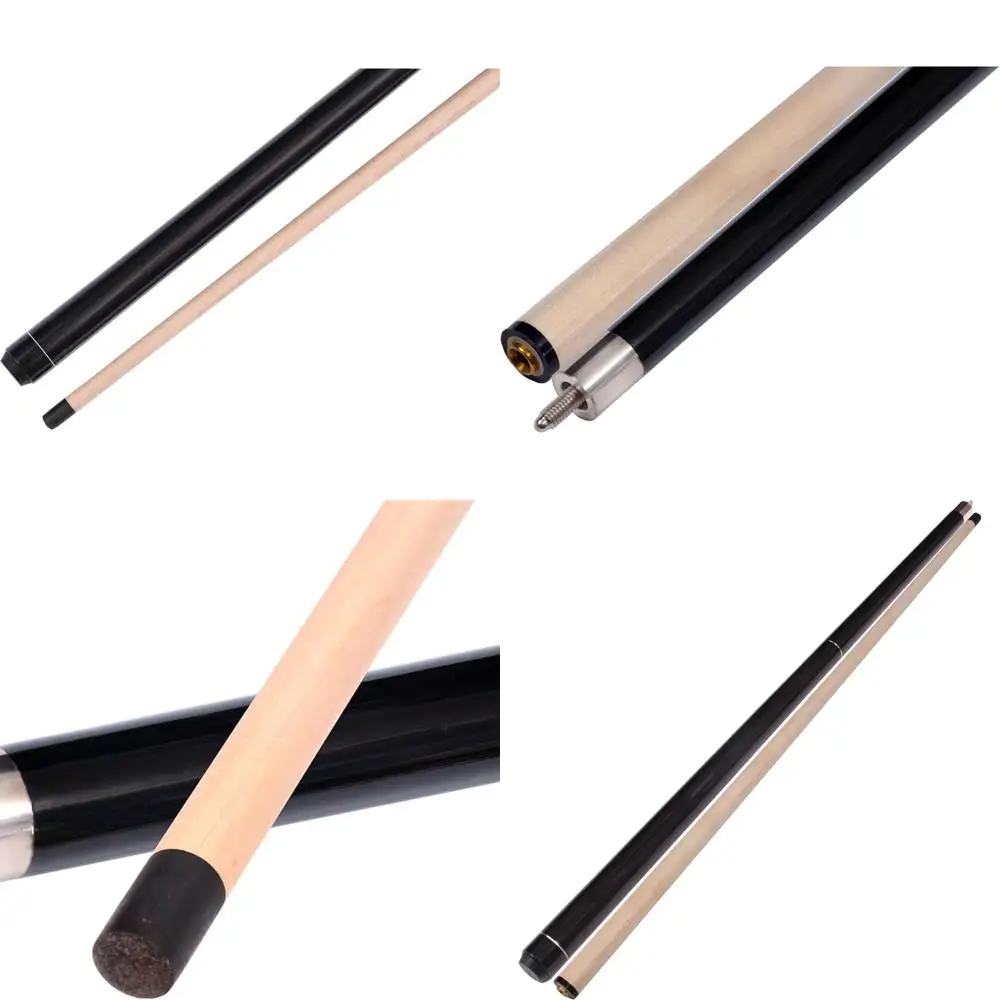 

58 Two-Piece Break Pool Cue Stick, Hardwood Canadian Maple, 23 Oz, Choose Black, Red, Green, or Blue