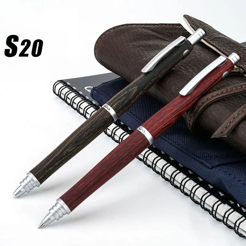 nouveau-stylo-a-bille-japonais-pilot-s20-hippopotamus-a-corps-en-bois-stylo-a-bille-a-encre-huileuse-de-pointe-moyenne-papeterie-japonaise-cadeau