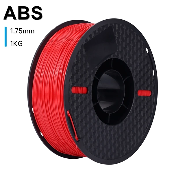 KINGROON ABS Filament 1kg 1.75mm Hoge Sterkte Engineering ABS Kunststof voor 3D Printer, 3D Printmateriaal Zwart Wit Grijs