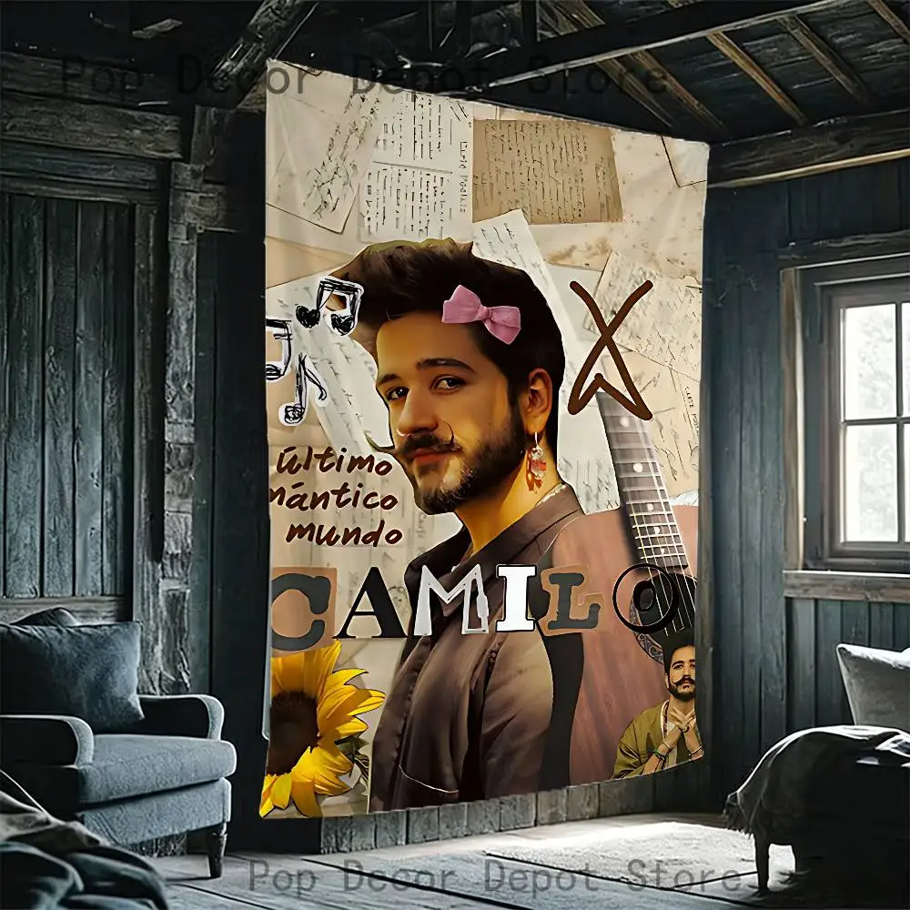 

Camilo La Tribu Flag for Hotel Outdoor Decor Room Aesthetic Car Flag and Banners Workshop Decoration