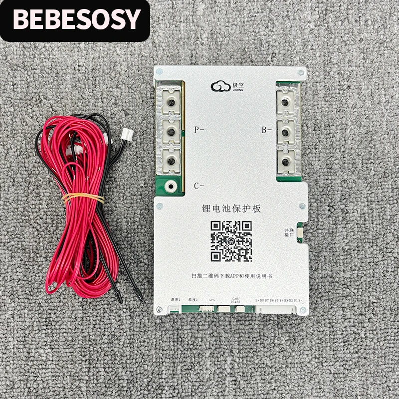 Jikong BMS 300A 4S 5S 6S 7S 8S Smart BMS Li-ion LiFePo4 2A Active Balance Wbudowana aplikacja Bluetooth Obsługa LCD 12V 24V Smart BMS