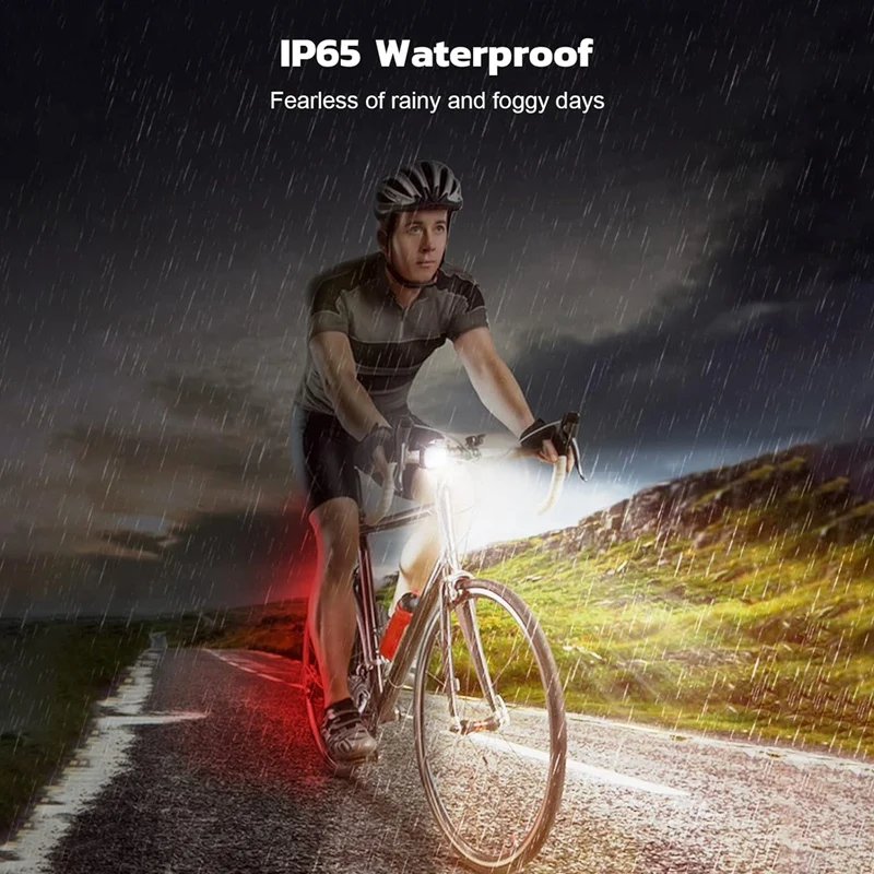 

ZXC-ryBike Lights USB Rechargeable Bike Lights for Night Riding, Bike Light for Night Riding, Bike Front and Tail