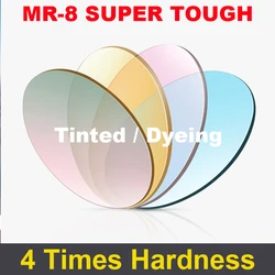 MR-8 Tinted Optical Lens 1.61-1.74 Dyeing Prescription Sunglasses Lenses Fashion Colorful Outdoor Driving Sun Glass Lens 2 Pcs