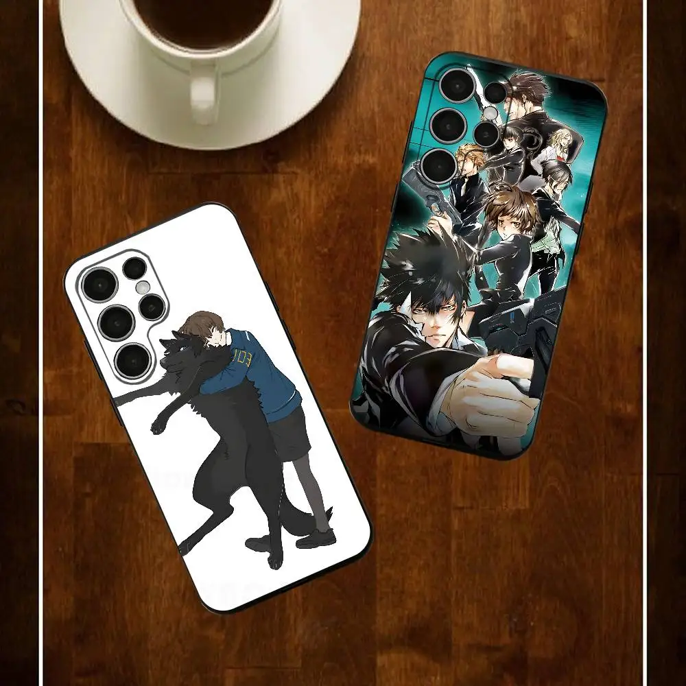 Psycho-Pass Anime Silicone Case For Samsung S25 24 23 22 21 20 Plus Ultra 5G Lite Shockproof Cover