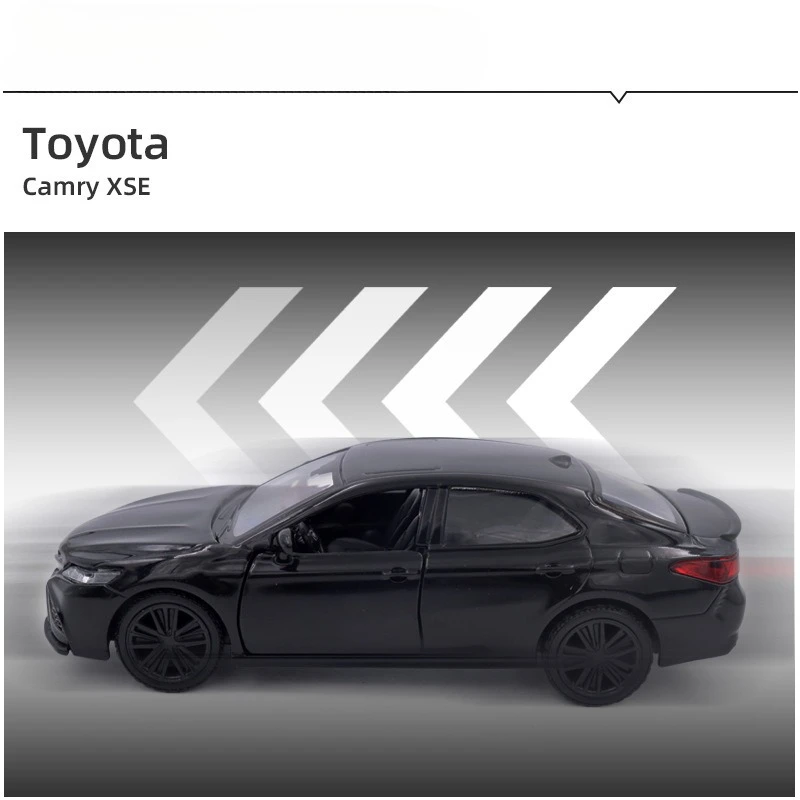 1:36 トヨタカムリ XSE 合金車モデルプルバックドアオープン合金ダイキャストメタルミニチュア車コレクション子供のためのギフト