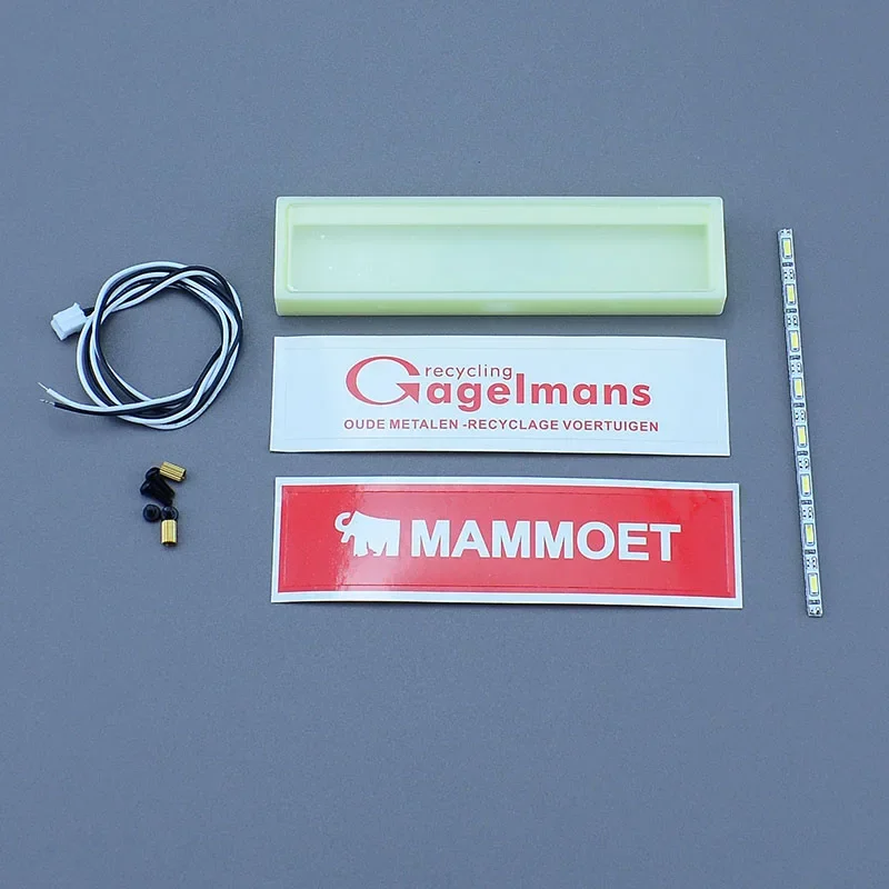 Roof Billboard Front LED Advertisement Light Box for 1/14 Tamiya RC Truck Tipper SCANIA R620 VOLVO F16 BENZ 3363 MAN Diy