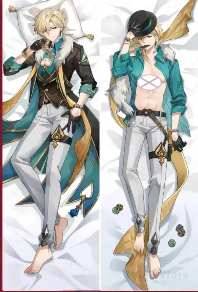

Star Honkai: Anime Rail Aventurine Cosplay Double-sided Dakimakura Men Hugging Body Pillow Case Otaku Pillow Cover Gift Honkai: